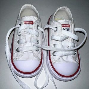 Infant/Toddler low-top classic Converse sneakers. Never worn.